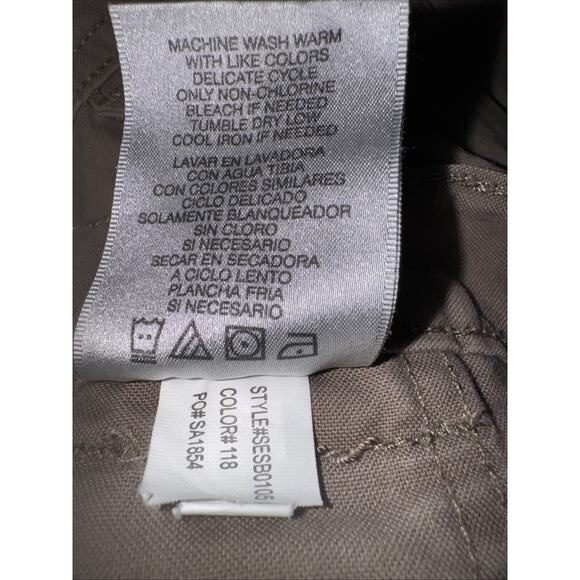 Savane Mens Front Cargo Shorts Sz 40x7"Inseam Brown Outdoor Elastic Waist Khaki - Picture 5 of 5